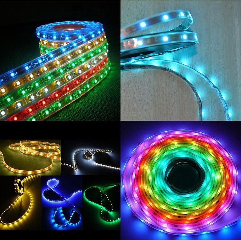 New!!! RGB Led Strip Waterproof 5M SMD 5050 300 LEDs/Roll +24 keys IR Remote+12V 6A Power Adapter