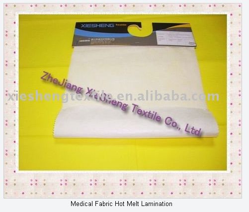 Medical textile fabrics hot-melt lamination