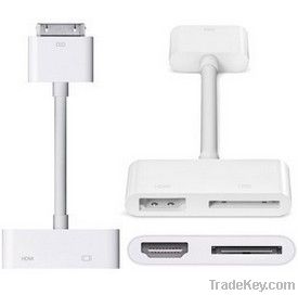 For ipad2/3 iphone4/4s av 1080p hdmi adapter