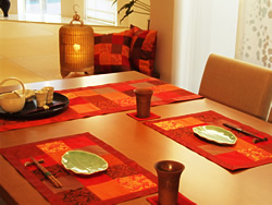 Red Patchwork Table Runner