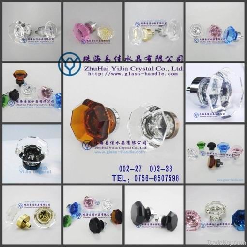 crystal cabinet knobs with zinc alloy