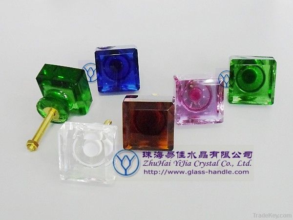 crystal drawer knob, glass handle