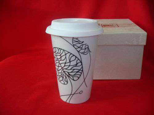 Two layer ceramice mug
