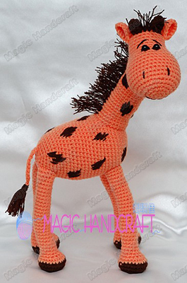 Handcraft Chinese Crochet Doll-Giraffe