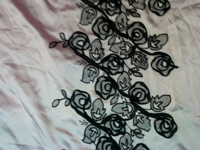 ribbon embroidery fabric