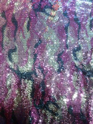 sequins printing fabric