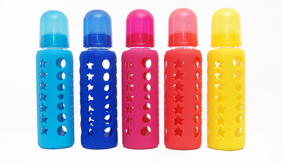 silicone baby bottle cover
