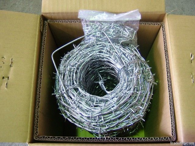 Galvanized & PVC Barbed Wire