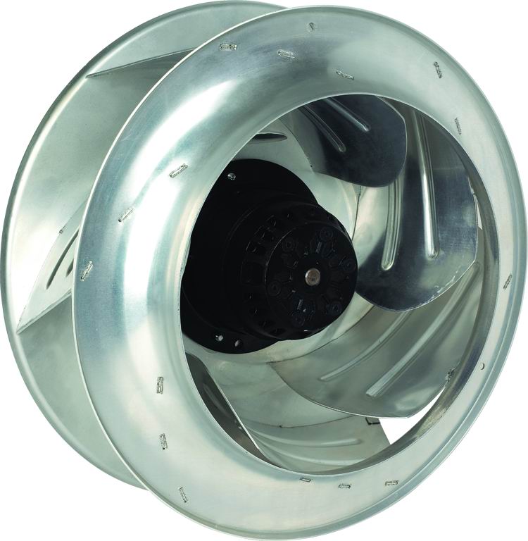 EC centrifugal blower backward curved