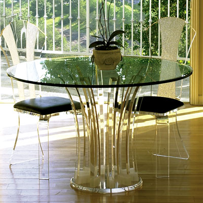 acrylic coffee table set