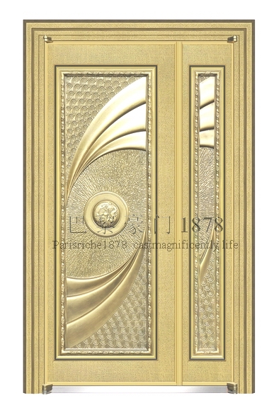 Carved cast aluminum explosion-proof door