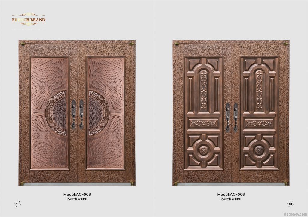 Aluminum casting door