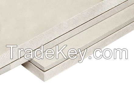 High Durable Fiber Cement Boards Stability Fireproof Decorative Wood Grain Interiors and Exteriors