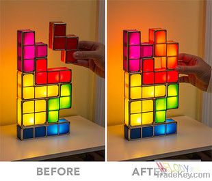 DIY LED Tetris Lamp Night Light LED Toys for House / Office Decoration