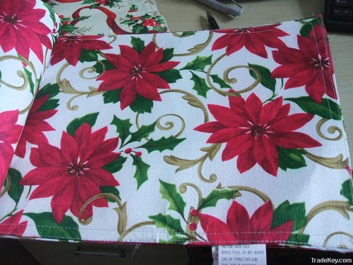 100% polyester printing bamboo table runner and place mat