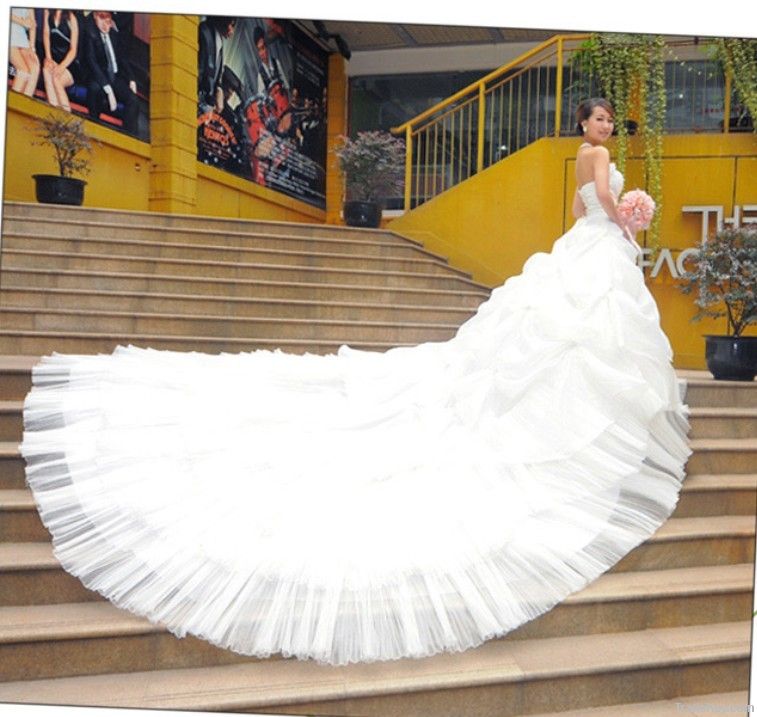 2011 new stle luxury smearing bridal wedding dress