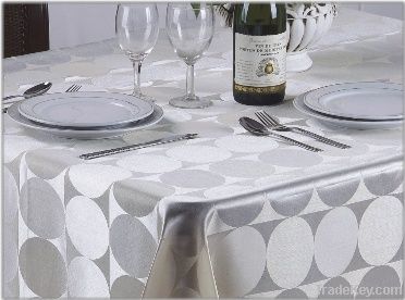 100%polyester elegant jacquard  table cloth