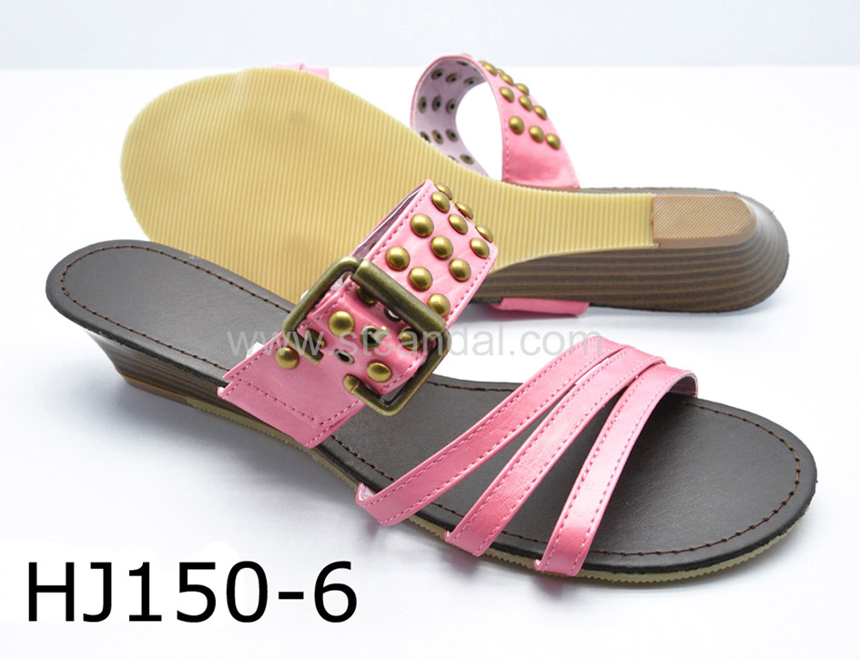 Ladies' sandal( HJ150-6 PEACH)