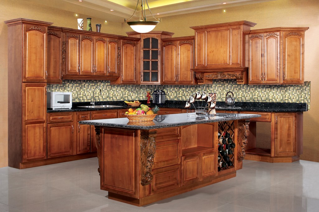 Maple Wood Kitchen Cabinet
