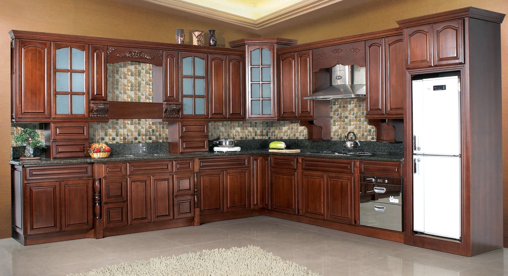 Beech Wood Kitchen Cabinet