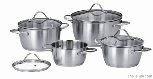 8pcs cookware set 304 stainless steel