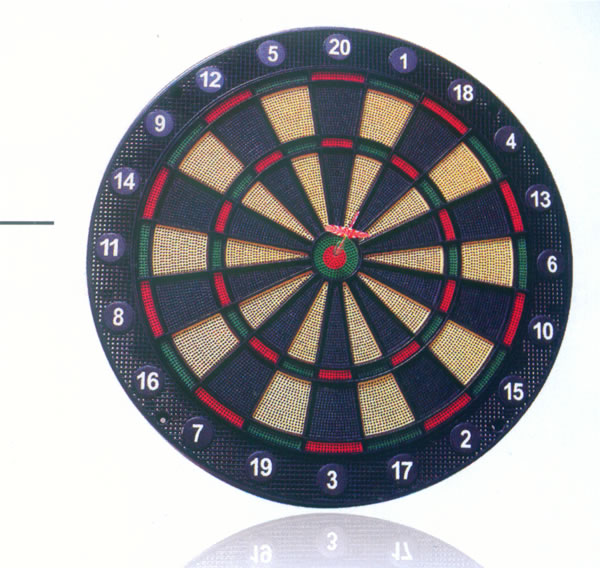 Steel line bristle dartboard