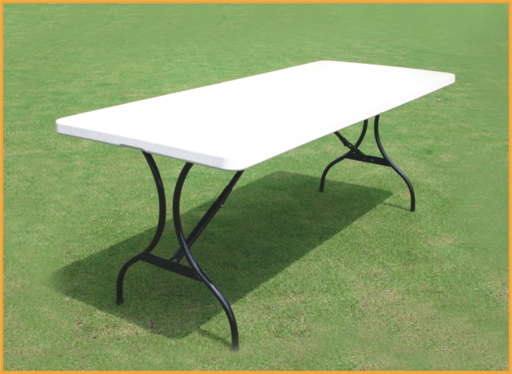 6' blow mold folding table