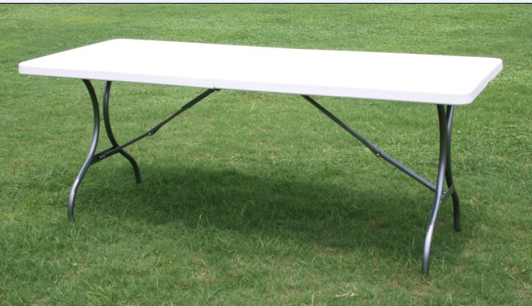 8' blow mold folding table