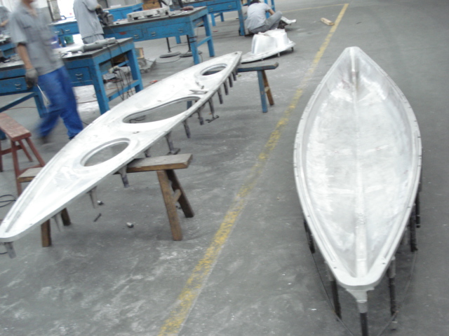 Rotational mould, aluminum casting for Kayaks