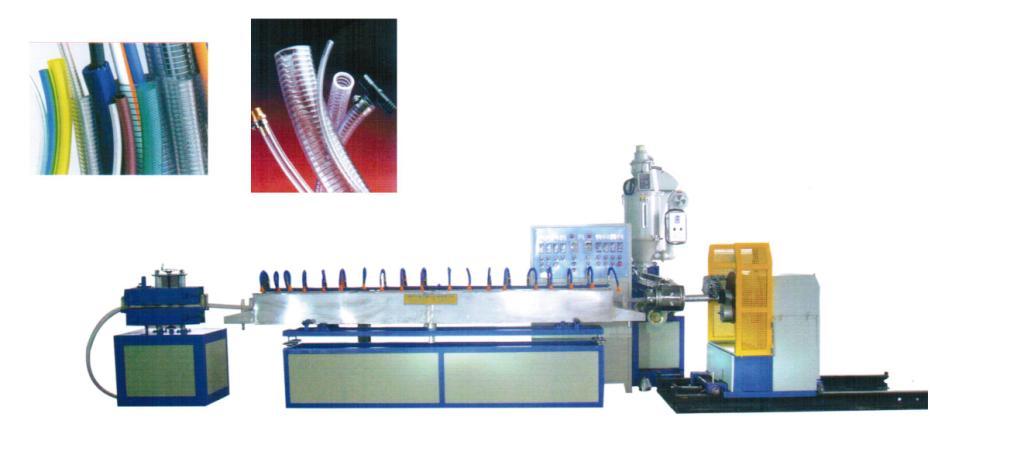 PVC steel wire reinforced hose extrusion line
