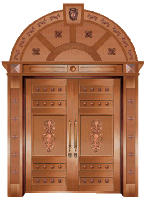 bronze door