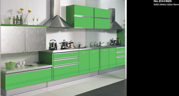 uv painted MDF high gloss panel for kitchen cabinet