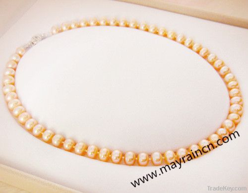 Natural freshwater pearl fashion woman necklace, Jewelery maker