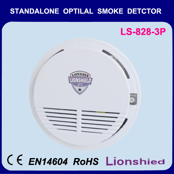DC9V battery operated  photoelectric smoke alarm with CE and EN14604