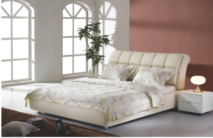 leather bed P012