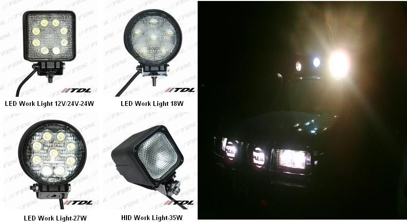 High Power LED Work Light/LED Work Lamp & HID Work Light