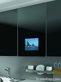 22"black glass tv, glass waterproof tv, glass lcd tv