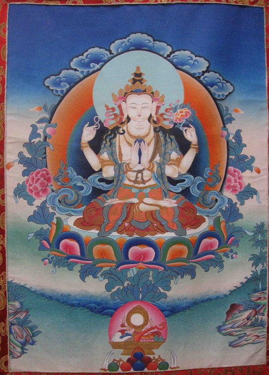 Thangka , Chenrezig