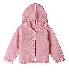 babies&#039; pure cashmere cardigan with hoodie