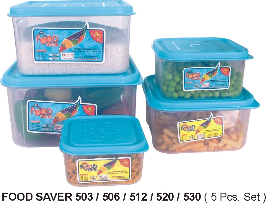 PRIME Food Saver Plastic Microwave Safe Containers