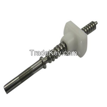Trapezoidal screw, custom metal parts, used for medical instruments