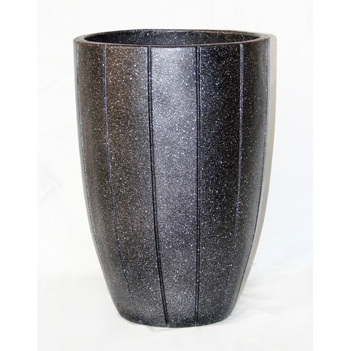 Glassfiber Round Pot-Granit