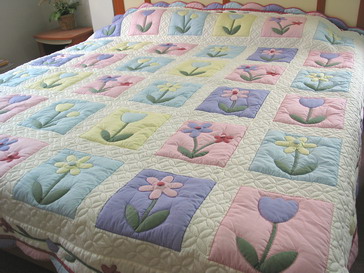 Embroidery Quilt King Size Blanket