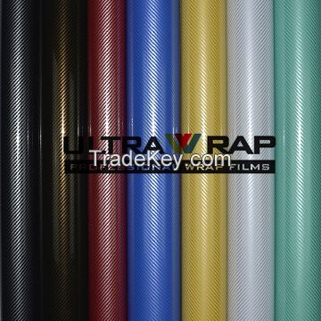 Ultrawrap best 2D/3D/4D carbon fiber vinyl sheet with bubble free