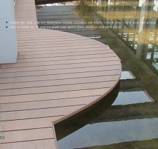 Wood plastic composite floor