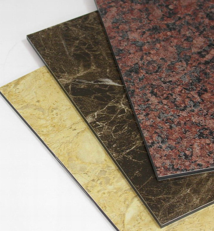 granite &wooden grain aluminum composite panel