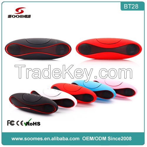 New Promotional Gift Rugby Ball wireless Shape Bluetooth Speaker with hands free (SMS-BT28)