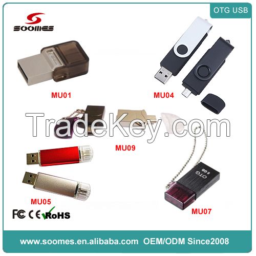 OTG USB Flash Drive for Smart Phones&Tablets with Android OS4.0+