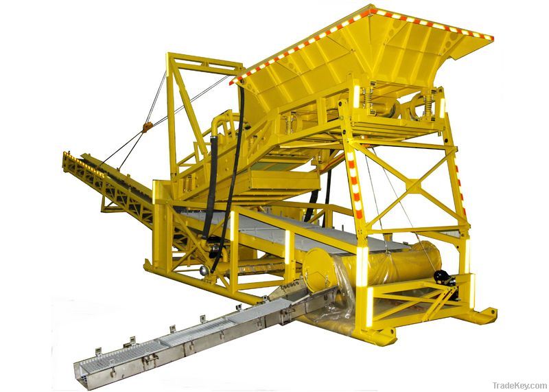 A new mobile gold mining washplant (screening plant)