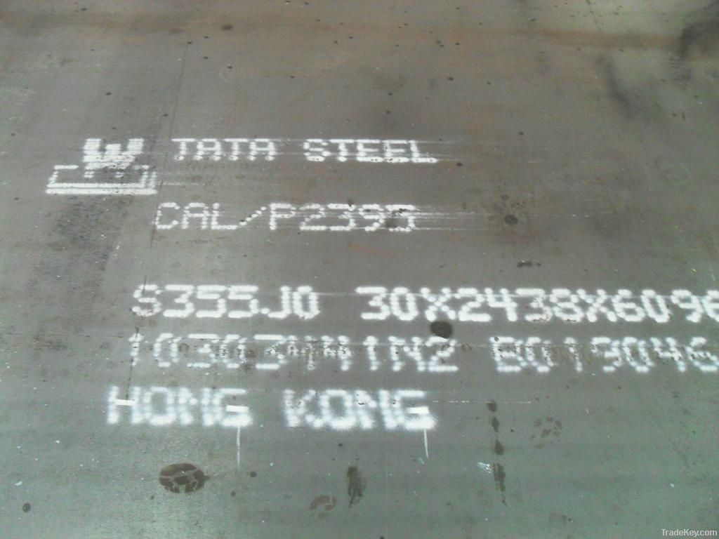 Low alloy high strength steel plate S355J0